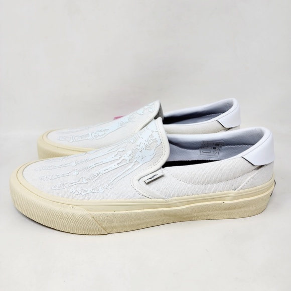 Straye Ventura Cream X-Ray 3D Acid Drop Slip On Skate Shoes - Picture 4 of 8